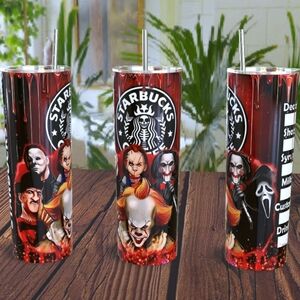 Starbucks Horror-Themed Tumbler - Red